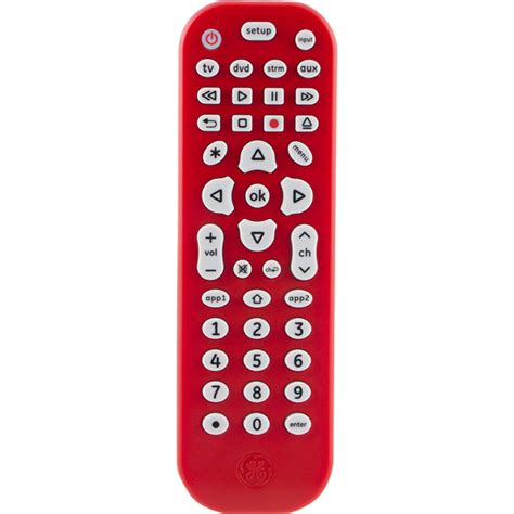 ge universal remote control red light